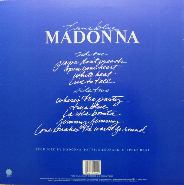 Madonna : True Blue (LP, Album)
