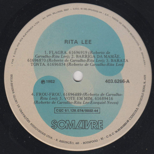 Rita Lee & Roberto : Rita Lee - Roberto De Carvalho (LP, Album)