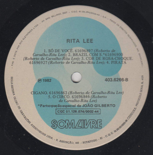 Rita Lee & Roberto : Rita Lee - Roberto De Carvalho (LP, Album)