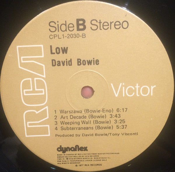 David Bowie : Low (LP, Album)