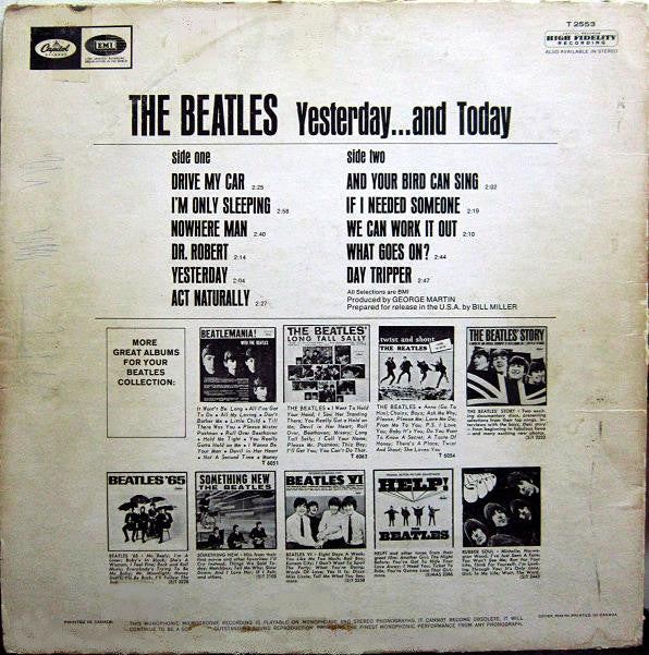 The Beatles : Yesterday And Today (LP, Album, Comp, Mono, Tru)