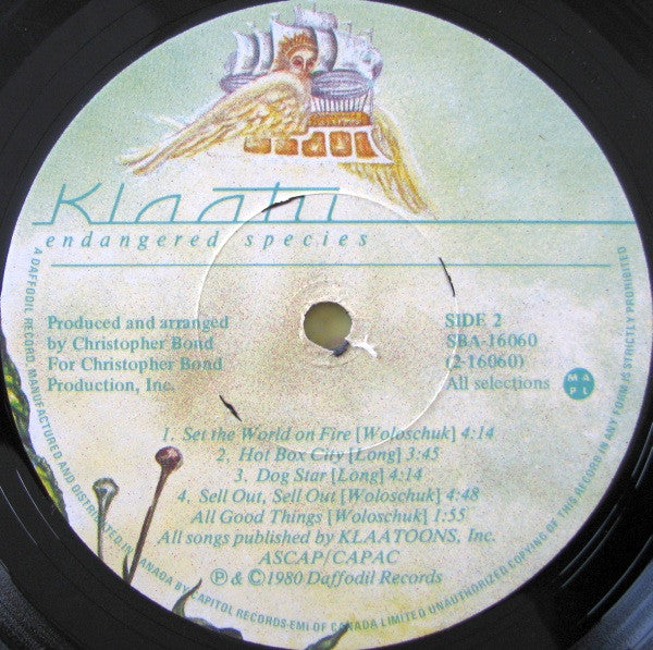 Klaatu : Endangered Species (LP, Album, RCA)