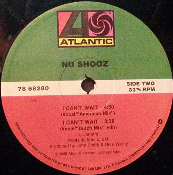 Nu Shooz : I Can't Wait (12", Single)