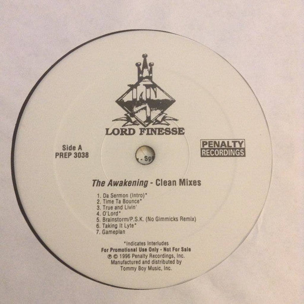 Lord Finesse : The Awakening (Clean Mixes) (LP, Promo, Cle + LP, Promo, Ins)