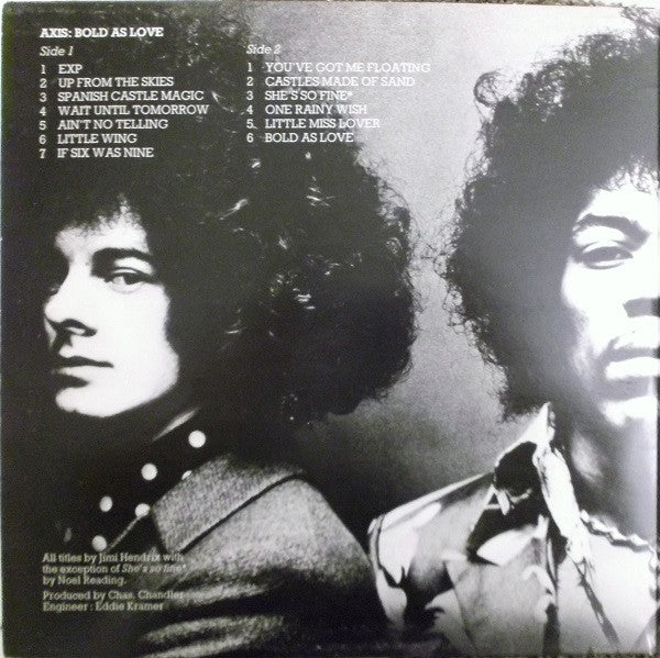 The Jimi Hendrix Experience : Are You Experienced / Axis: Bold As Love (LP, Album, Mono + LP, Album + Comp, Gat)