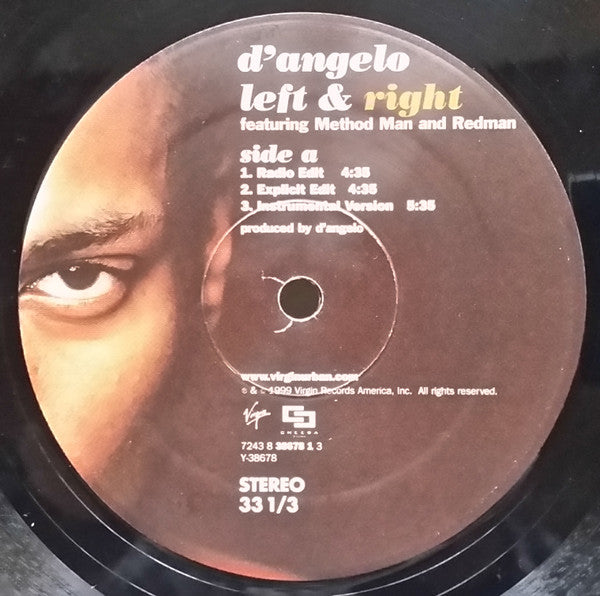 D'Angelo : Left & Right (12", Single)