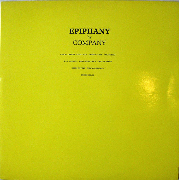 Company (2) : Epiphany (2xLP, Album)