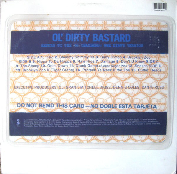 Ol' Dirty Bastard : Return To The 36 Chambers: The Dirty Version (2xLP, Album)