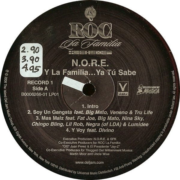 N.O.R.E. : Y La Familia...Ya Tú Sabe (2xLP, Album)