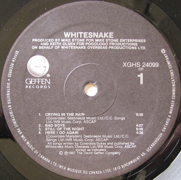 Whitesnake : Whitesnake (LP, Album)