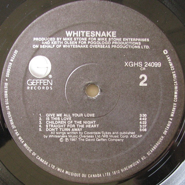 Whitesnake : Whitesnake (LP, Album)