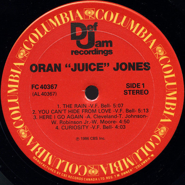 Oran 'Juice' Jones : Juice (LP, Album)