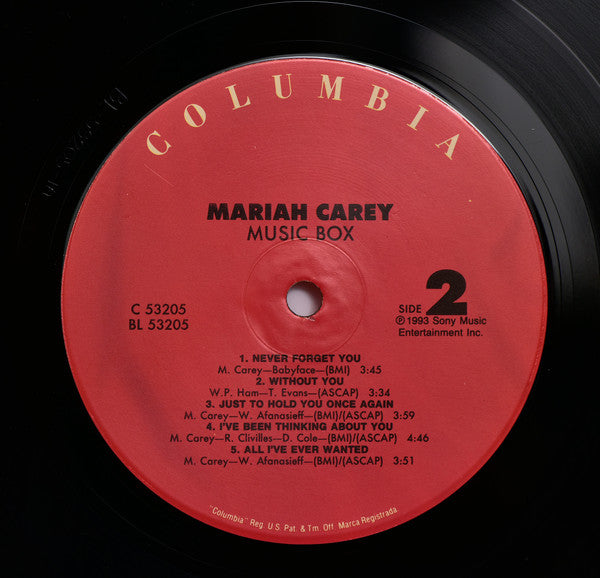 Mariah Carey : Music Box (LP, Album)