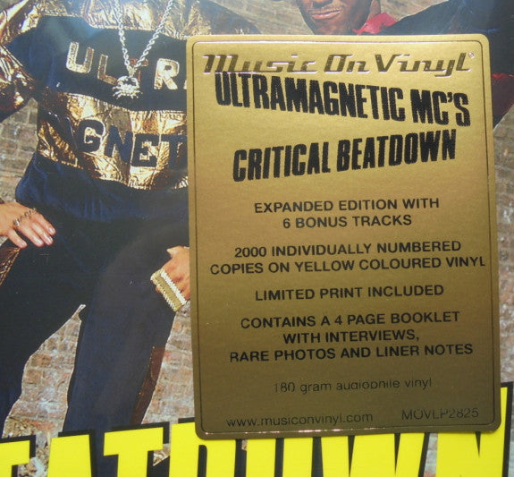 Ultramagnetic MC's : Critical Beatdown (Expanded) (2xLP, Album, Comp, Ltd, Num, RE, Yel)