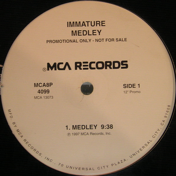 Immature : Medley (12", Promo)