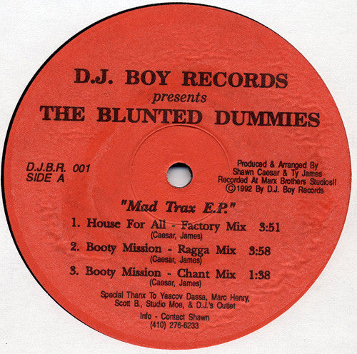 The Blunted Dummies* : Mad Trax E.P. (12", EP)