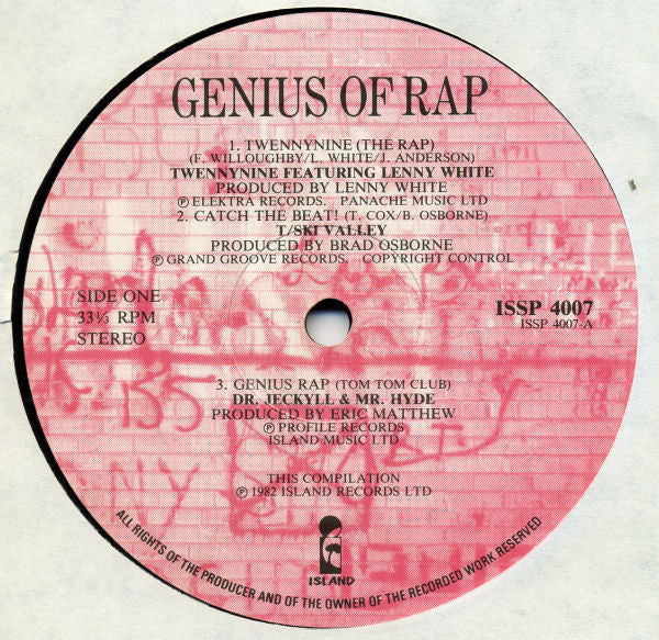 Various : Genius Of Rap (LP, Comp + 12" + Ltd)
