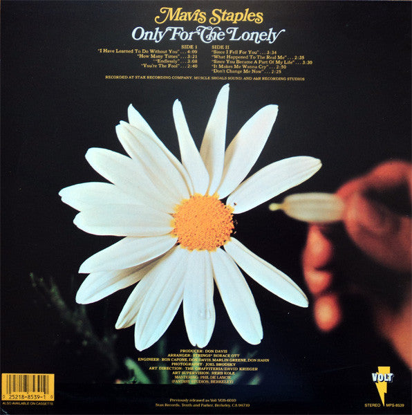 Mavis Staples : Only For The Lonely (LP, Album, RE)