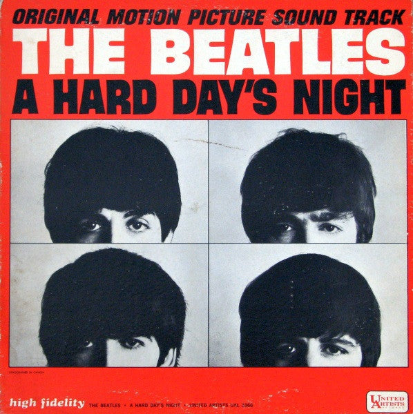 The Beatles : A Hard Day's Night (Original Motion Picture Sound Track) (LP, Album, Mono)