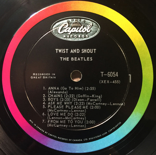 The Beatles : Twist And Shout (LP, Album, Comp, Mono)