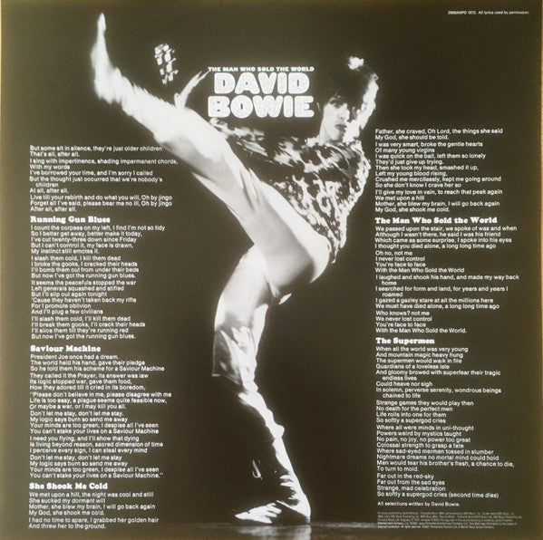 David Bowie : The Man Who Sold The World (LP, Album, Pic, RE)