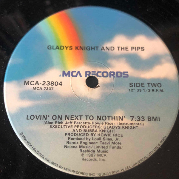 Gladys Knight And The Pips : Lovin' On Next To Nothin'  (12" Version) (12")