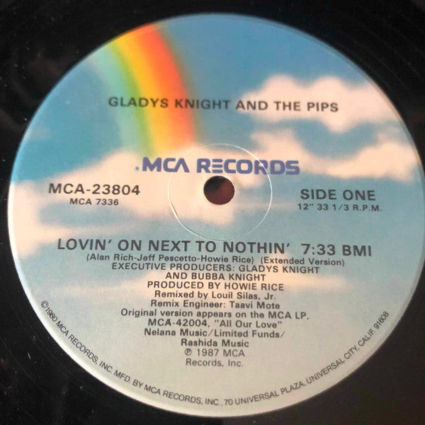 Gladys Knight And The Pips : Lovin' On Next To Nothin'  (12" Version) (12")