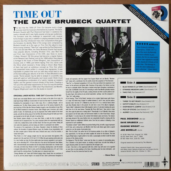 The Dave Brubeck Quartet : Time Out (LP, Album, RE + 7", Single, Blu)