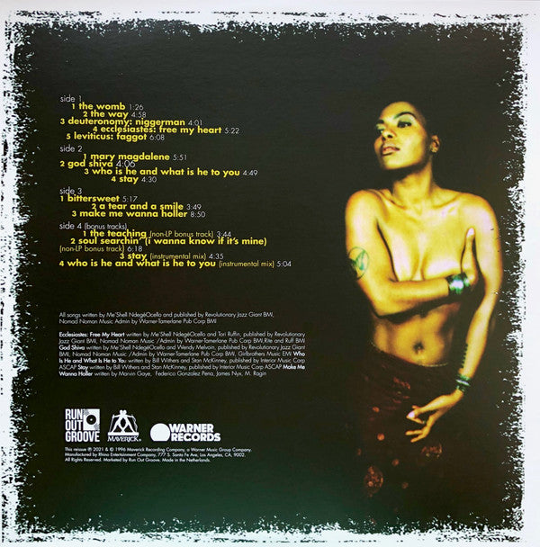 Me'Shell NdegéOcello : Peace Beyond Passion (2xLP, Album, Dlx, RE, Blu)