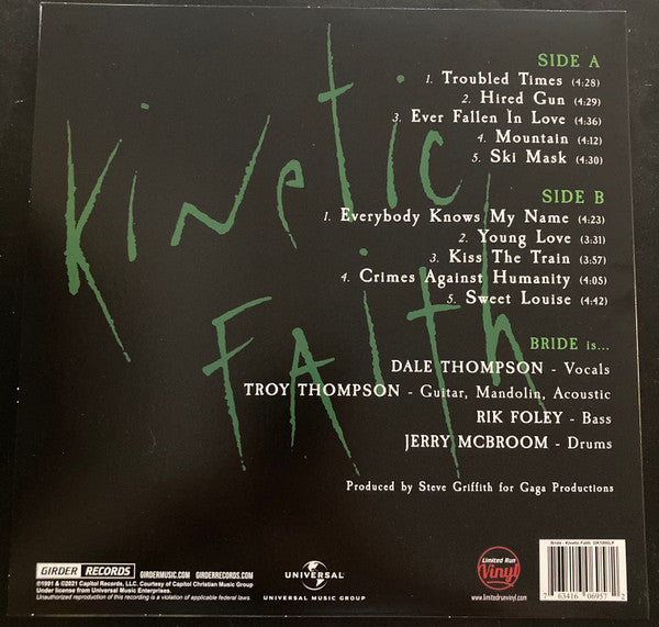 Bride : Kinetic Faith (LP, Album, Gre)