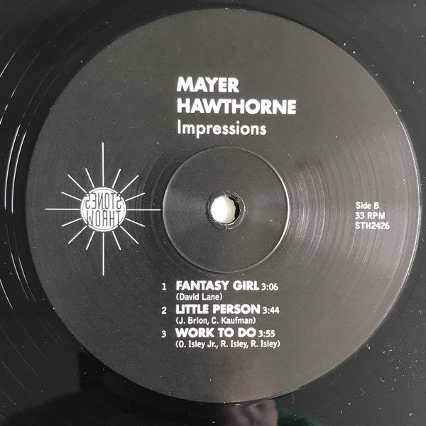 Mayer Hawthorne : Impressions  (12", EP, RE)