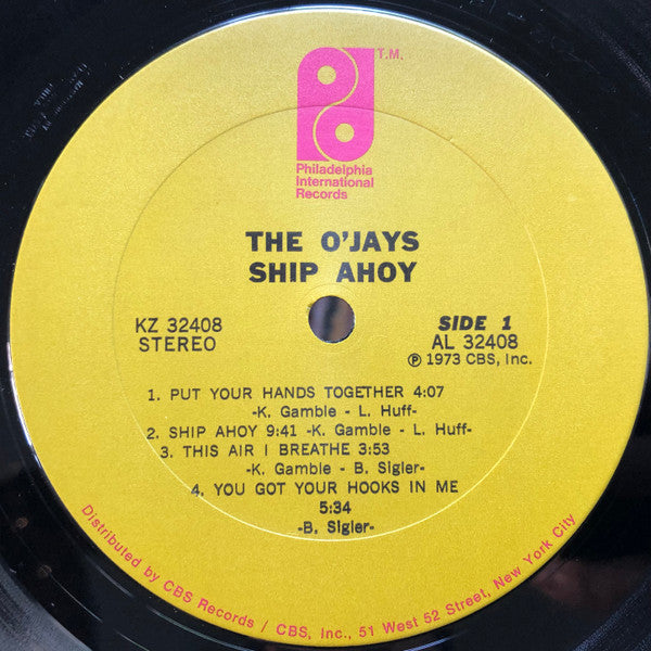 The O'Jays : Ship Ahoy (LP, Album, Pit)