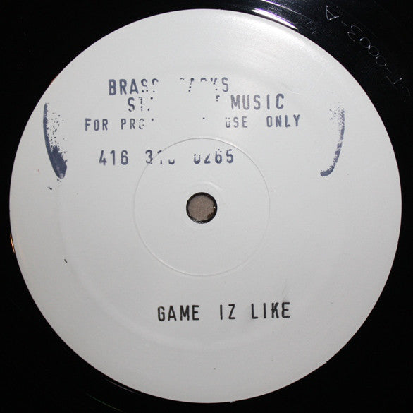 Brass Tacks : Game Iz Like / Inner City Madness (12", Promo, W/Lbl)
