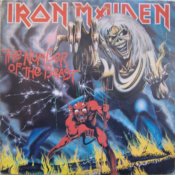 Iron Maiden : The Number Of The Beast (LP, Album, Jac)