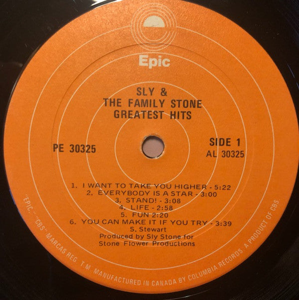 Sly & The Family Stone : Greatest Hits (LP, Comp, Pit)
