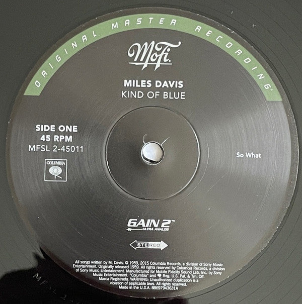 Miles Davis : Kind Of Blue (2x12", Album, RE, RM, RP, 180 + Box, Ltd, Num, RP,)
