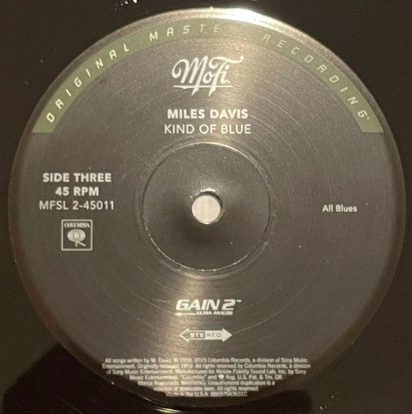 Miles Davis : Kind Of Blue (2x12", Album, RE, RM, RP, 180 + Box, Ltd, Num, RP,)