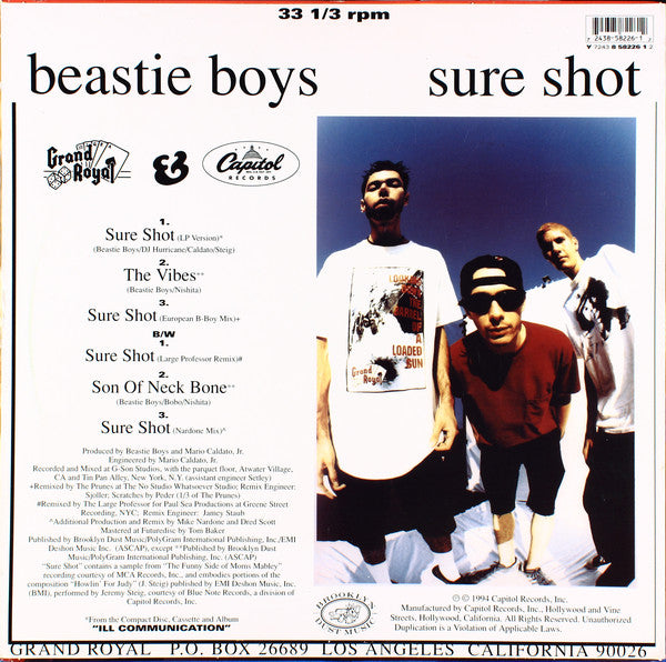 Beastie Boys : Sure Shot (12", Single)
