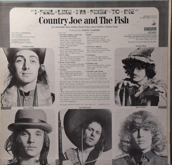 Country Joe And The Fish : I-Feel-Like-I'm-Fixin'-To-Die (LP, Album, Pit)