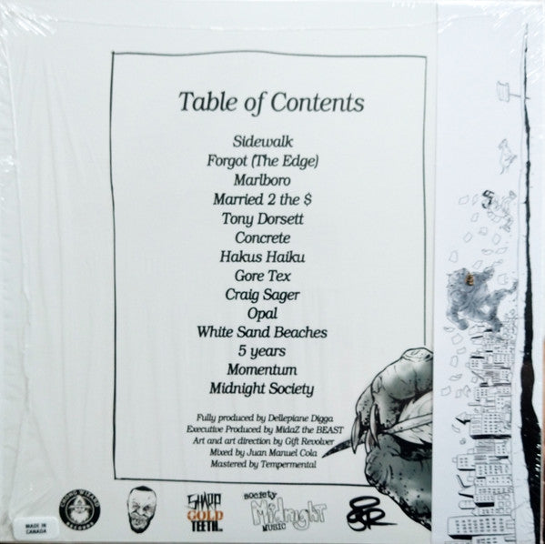 Midaz & Delle Digga : Where The Sidewalk Ends (LP, Album, Ltd, Num, Con)