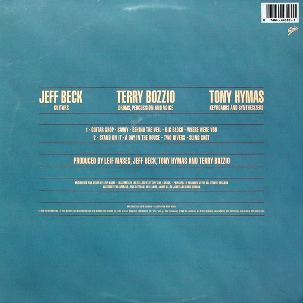 Jeff Beck With Terry Bozzio And Tony Hymas : Jeff Beck's Guitar Shop (LP, Album)