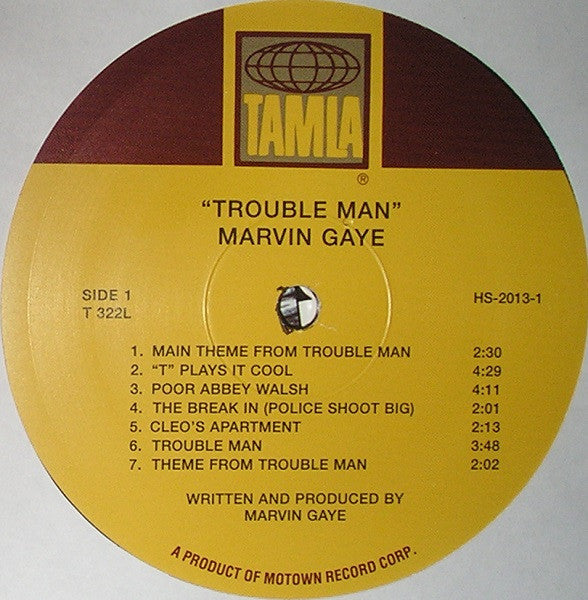 Marvin Gaye : Trouble Man (LP, Album, RE)