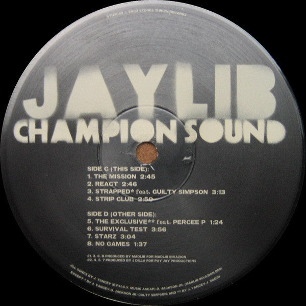 Jaylib : Champion Sound (2xLP, Album)