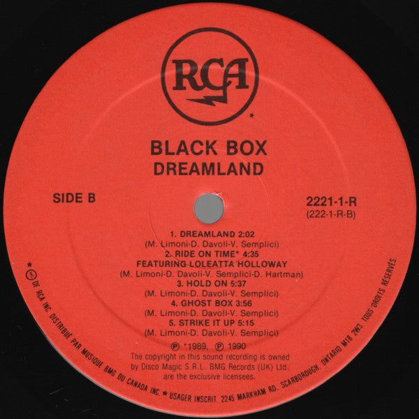Black Box : Dreamland (LP, Album)