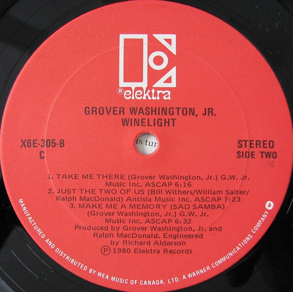 Grover Washington, Jr. : Winelight (LP, Album)