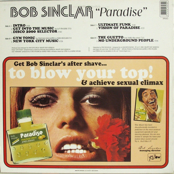 Bob Sinclar : Paradise (2x12", Album)