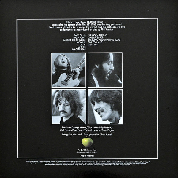 The Beatles : Let It Be (Box, Dlx + LP, Album, RE + 2xLP, Comp, Mono + LP, )