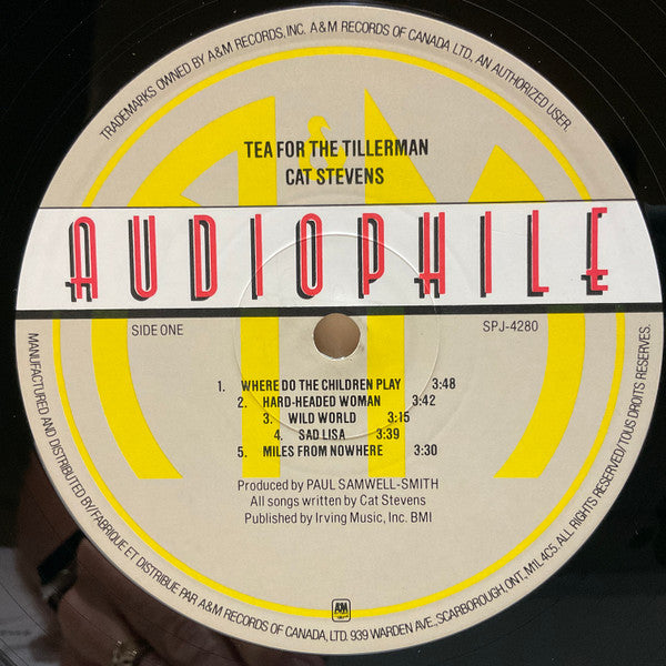 Cat Stevens : Tea For The Tillerman (LP, Album, Ltd, RE)