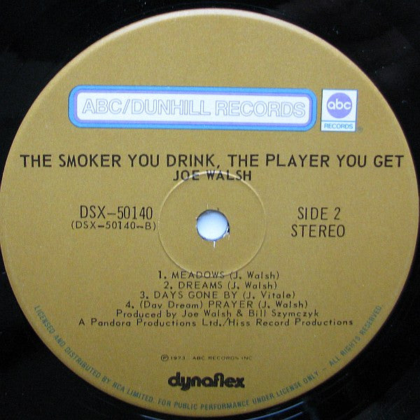 Joe Walsh : The Smoker You Drink, The Player You Get (LP, Album)