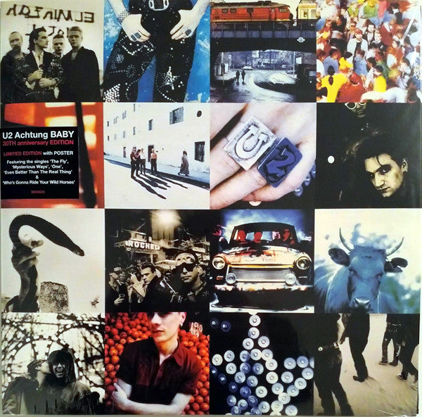 U2 : Achtung Baby (2xLP, Album, Ltd, RE, RM, 30t)